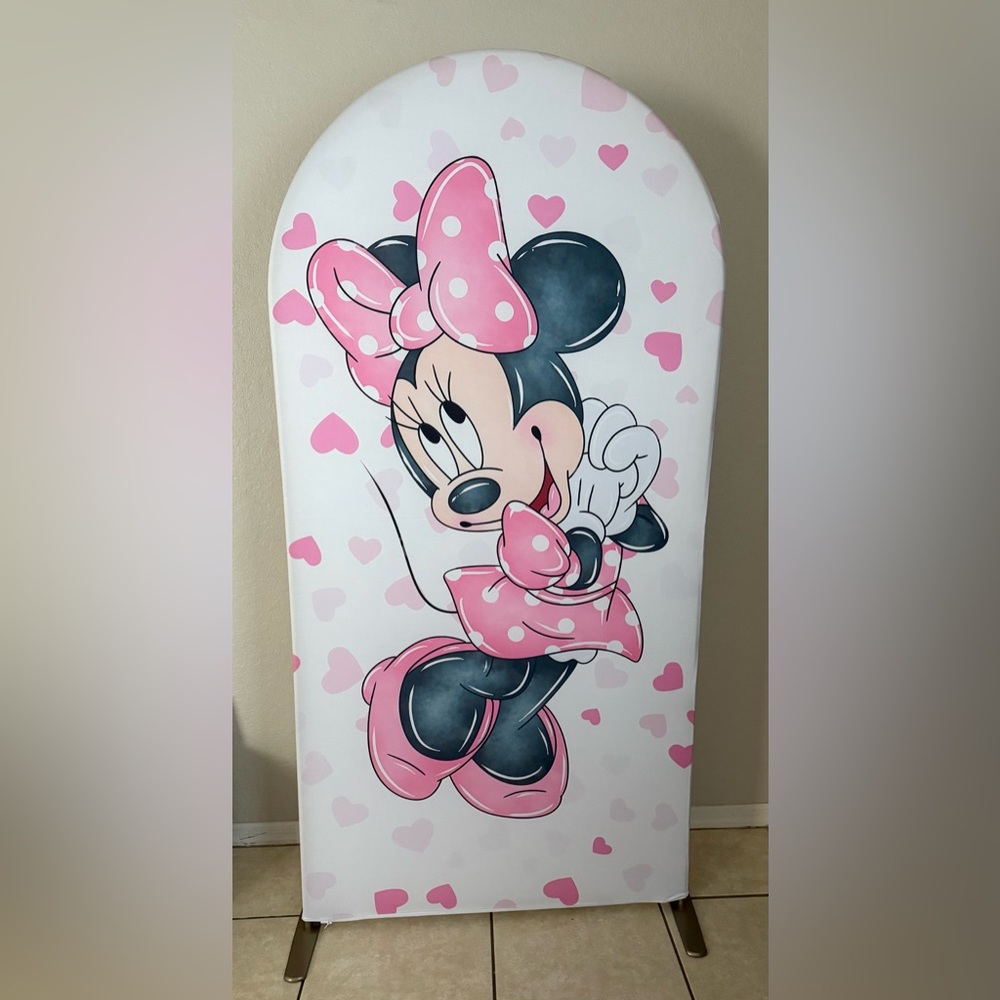 Minnie Mouse Arch Backdrop Cover